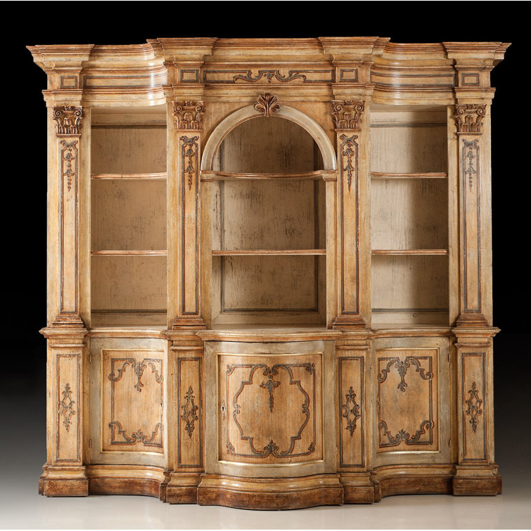 David Michael Solid Wood Library Bookcase Perigold